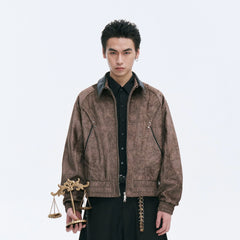 CATSSTAC Velvet Leather-Collar Elastic Jacket