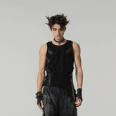 FLYERRER Distressed Asymmetrical Tank Top