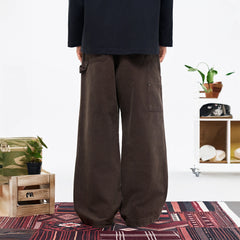 OVERLAPS Double-Knee Straight-Leg Pants