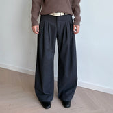 KREATE Triple-Pleat Wide-Leg Trousers