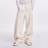 TIWILLTANG Ribbed Contrast Panel Oversized Sweatpants