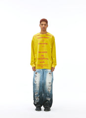 VANN VALRENCE Distressed Gradient Wash Structural Ripped Jeans
