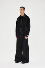 CATSSTAC Classic Pleated Wide-Leg Trousers