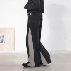 49PERCENT LABELROOM Deconstructed Spliced Straight Jeans