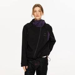 KREATE Asymmetric-Zip Teflon Hooded Jacket