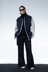 LOSTNFOUND Spliced Stitch Strappy Jacket