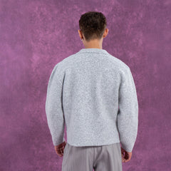 CLP Deep-V Oversized Wool-Blend Pullover