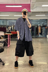 ME DA IGUAL Multi-Pocket Oversized Utility Shorts