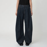 OPICLOTH Classic Indigo Curved-Leg Jeans
