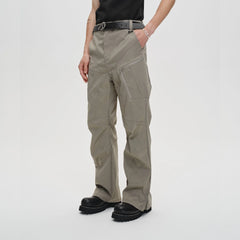 CATSSTAC Tech Paneled Zipper Pockets Elastic Waist Pants