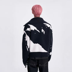 TIWILLTANG Jacquard LOGO Patch Knit Jacket