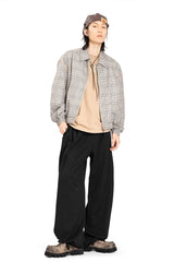 REWRITE Distressed Texture Cowhide Rope-Tied Chunky Big-Toe Derbies