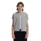 WHISTLEHUNTER Essential Wool-Blended Pocket Short-Sleeve Cardigan