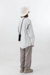 ERROR CODE ROBT Pleats Snap-Zip Side Sweatpants