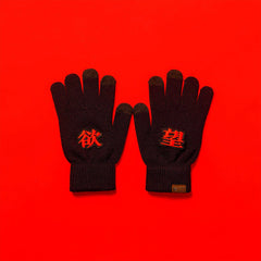 OSCILL Embroidered Knit Gloves