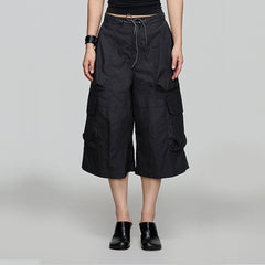 OPICLOTH Multi-Pocket Drawstring Cargo Shorts