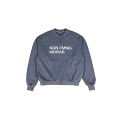 UNDERWATER Retro Washed Graphic Zip-Up Sweatshirt