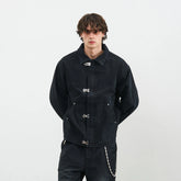 PMW Washed Cotton Buckle-Front Jacket