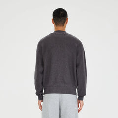 CATSSTAC Wheat-Weave V-Neck Oversized Sweater