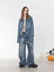 49PERCENT LABELROOM Laser Logo Denim Jacket