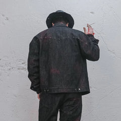 UNDERWATER Bloodstained Raw Denim Jacket