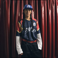 TRECLUB Layered Contrast Panel Hockey Jersey Tee