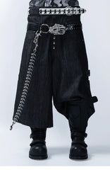 FVVO Skull Kid Full-Print Punk Leather Belt