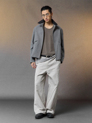 ALVNG AR ANTS Essential Contrast Collar Wool-Blend Jacket