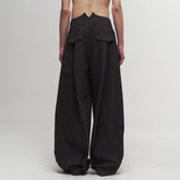 ILNya Nieternite Nifutur Pleated Curved Oversized Pants