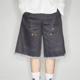 KADAKADA Rivet Raw Edge Shorts