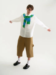 WIID Knotted Scarf Graphic Shirt