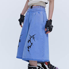 SAVAGEGROWTHWORLD Thorn Washed Drawstring Shorts