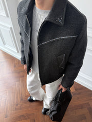 CATSSTAC Contrast-Stitched Wool-Blend Jacket