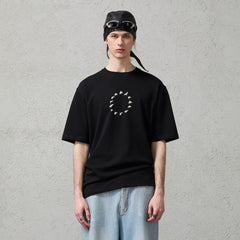 ORGANIC EMOTION Bird-Loop Adjustable Button Back T-Shirt