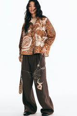 1997 POSTOFFICE Starlit Deer Suede Shirt