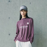 ENSHADOWER Wool Blended Mock Neck Zip-Up L/S Tee