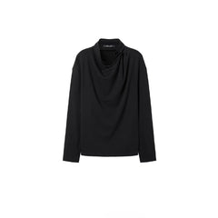 ALVNG AR ANTS Draped-Neck Long-Sleeve Tee