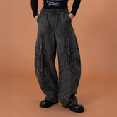 CLP Washed Arc Panel Strap Wide-Leg Jeans