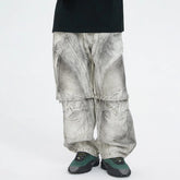 F2CE Distressed Detachable Parachute Pants