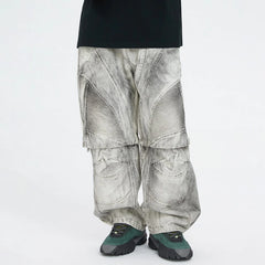F2CE Distressed Detachable Parachute Pants