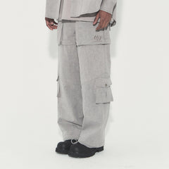 VANN VALRENCE Detachable Washed Multi-Pocket Cargo Pants