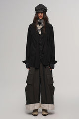 ILNya Nieternite Nifutur Deconstructed Houndstooth Newsboy Cap