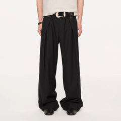 KREATE Inverted Pleats Wide-Leg Trousers