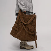 ILNya Nieternite Nifutur Velvet Oversized Crinkled Messenger Bag