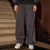 PHANTOMHUNTER Stripe Embroidered Studded Pants