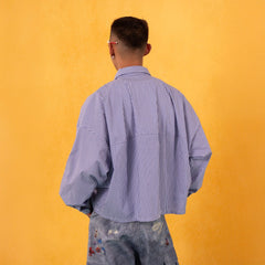 CLP Cropped Drawcord Hem Panel Shirt