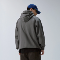 F2CE Essential Metal Badge Snap Hoodie