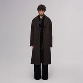 ILNya Nieternite Nifutur Wool-Blend Double-Breasted High-Neck Coat