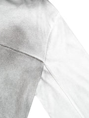 FLYERRER Washed Gradient Cross-Panel Raw-Edge Long-Sleeve Tee