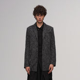 ILNya Nieternite Nifutur Paisley Jacquard Oversized Blazer